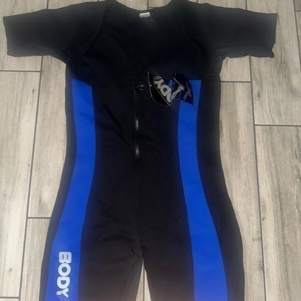 Body Spa Aqua Sauna Suit Womens Size Black Neoprene Body Shaper Workout 3XL